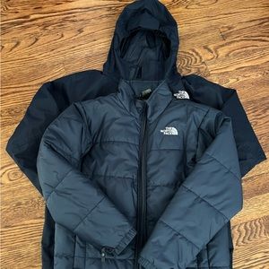 North Face 3 in 1 jacket (boys size M 10/12)